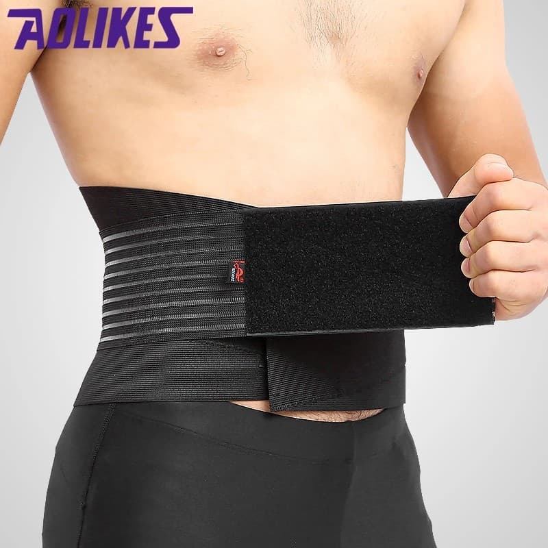 AOLIKES 7992 Penyangga Pinggang Lumbar Waist Back Support Belt Back Pain Gym Fitness Belt