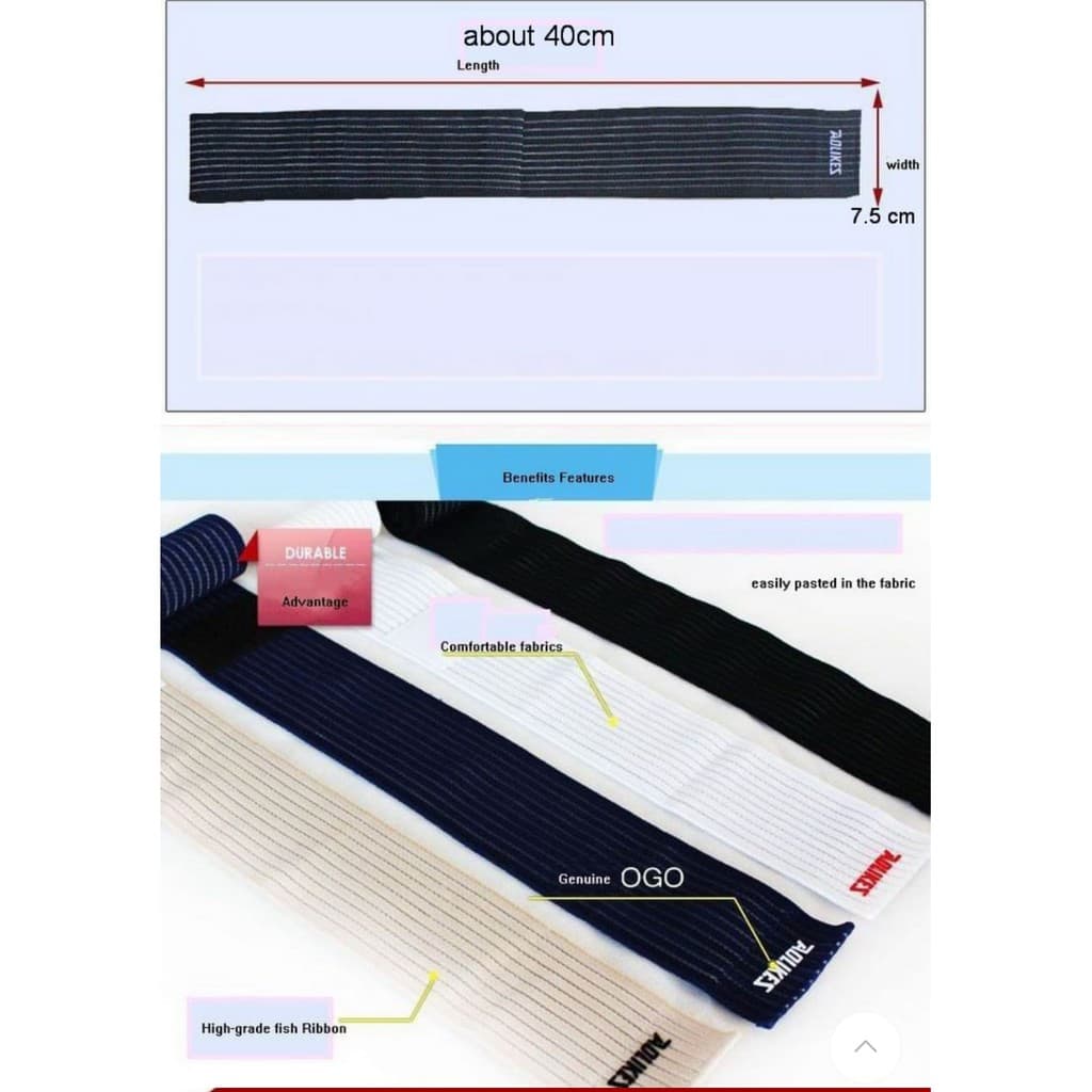 AOLIKES 1536 Wrist Support Bandage Deker Wrist Wrap Pelindung Pergelangan Tangan Terkilir
