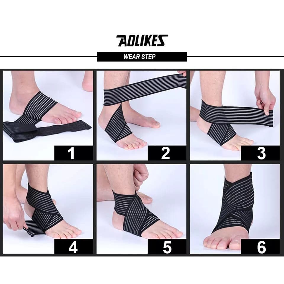 AOLIKES 1526 Ankle Support Pergelangan Lengan Kaki Perban Ankle Strap Kaki
