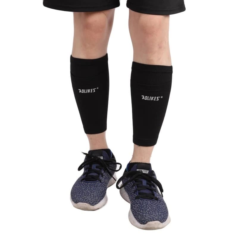 Shin Guard Sleeve AOLIKES 7968 Pelindung Tulang Kering Olahraga Sarung Dekker Deker Betis