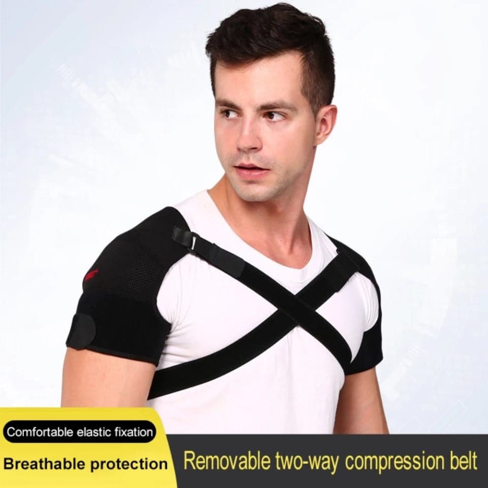 AOLIKES 1695 Penyangga Pelindung Punggung Bahu Cidera Shoulder Support