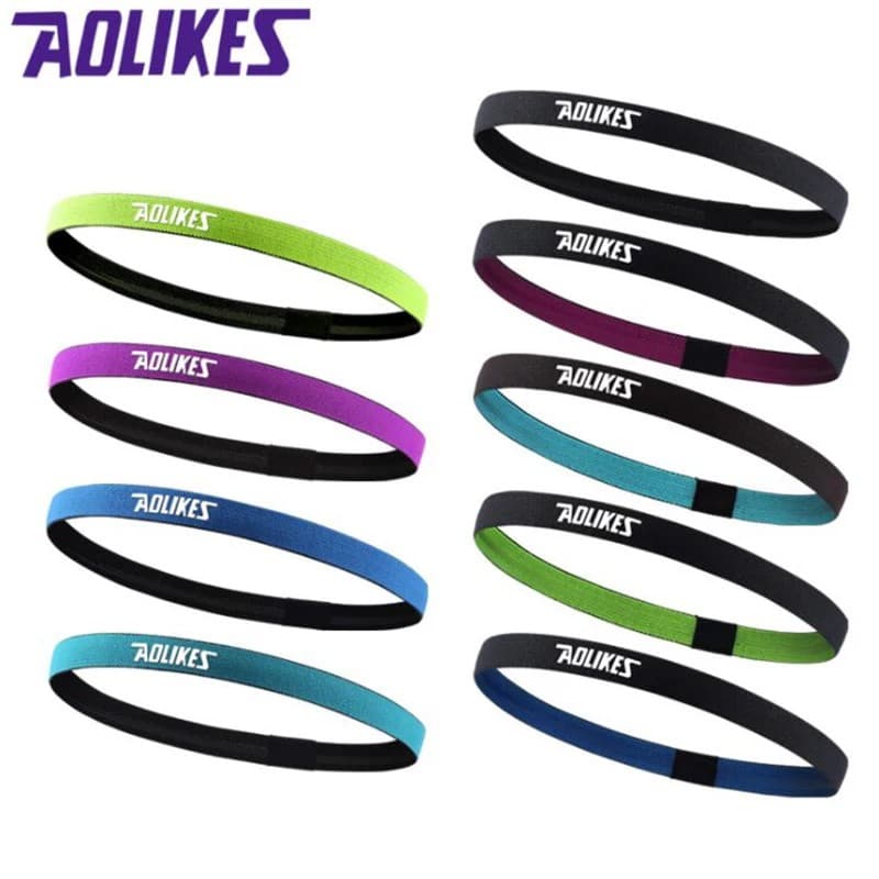 AOLIKES 2101 Headband Hairband Sport Head band Bandana Pengikat Kepala Bandana Mini Yoga Running Gym