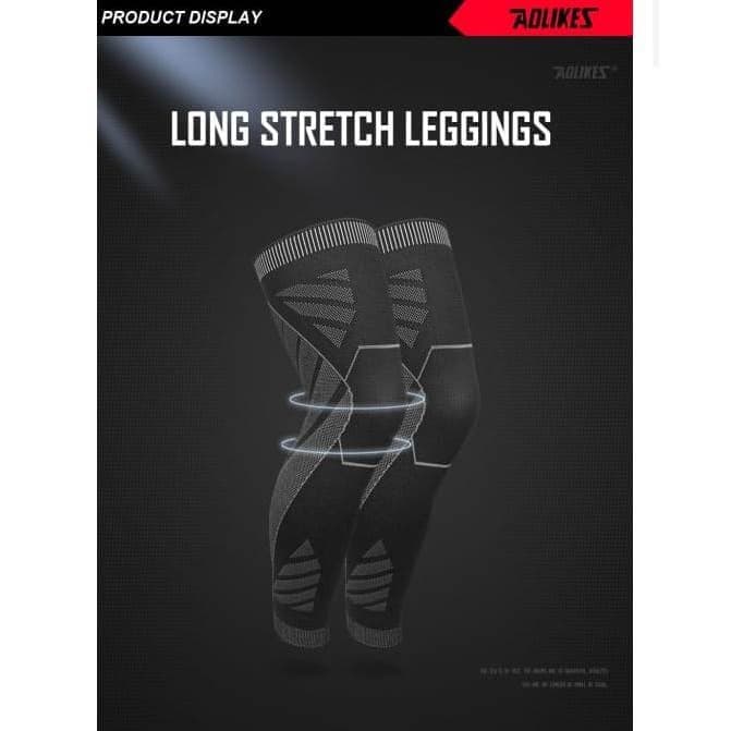 AOLIKES 7060- Knee Support Knee Pad - Pelindung Lutut Panjang Paha Betis