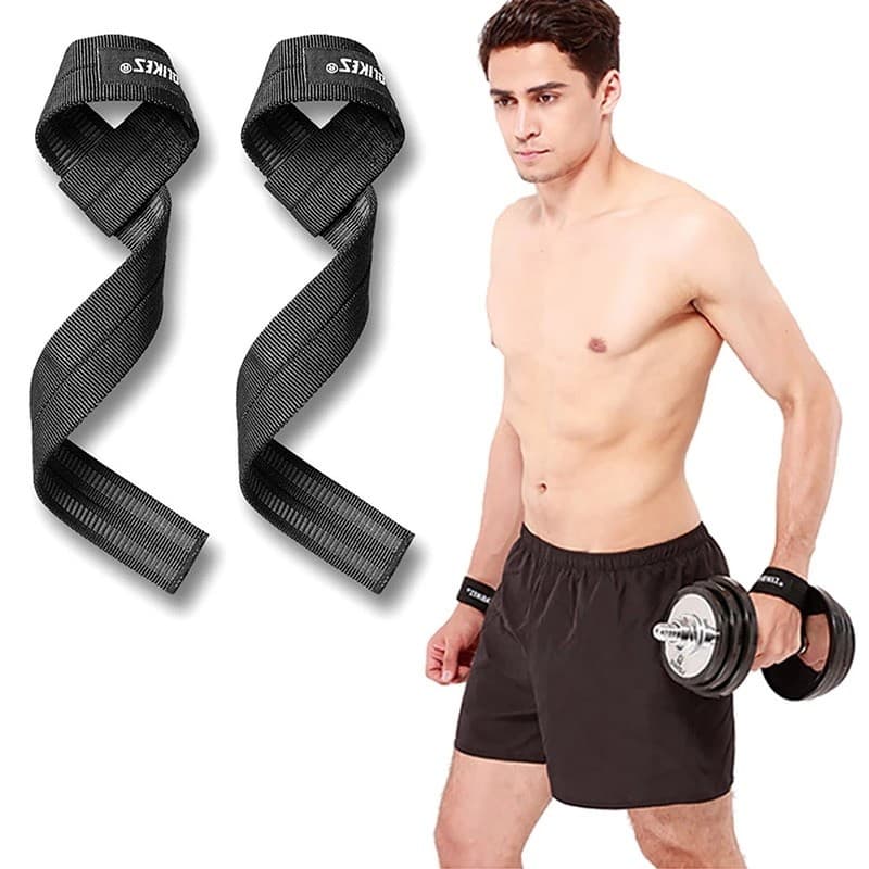 AOLIKES 7635 Wrist Band Strap Fitness Gym Weight Lifting Pull Bar Support Wrap Hand Grip