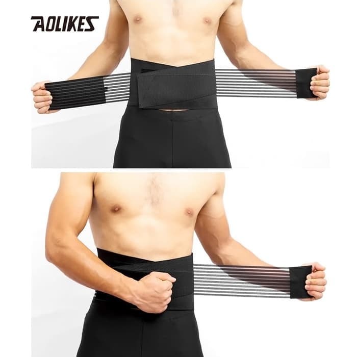 AOLIKES 7992 Penyangga Pinggang Lumbar Waist Back Support Belt Back Pain Gym Fitness Belt