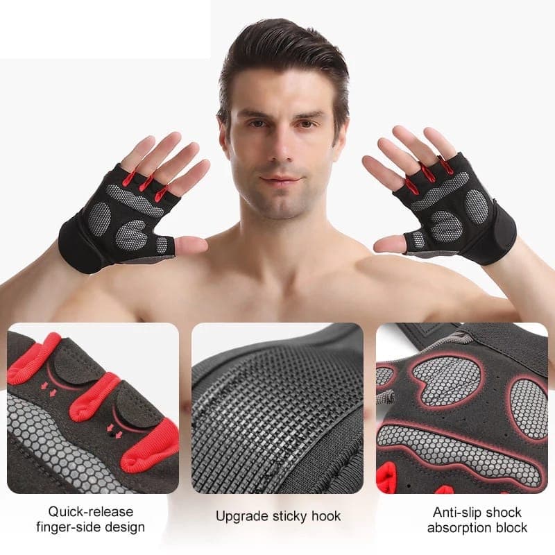 AOLIKES 115 Hand Wrap Strap Weight Lifting Wristband Sarung Tangan Angkat Besi Dumble Barbel Motor Pelindung Pergelangan Tangan Terkilir