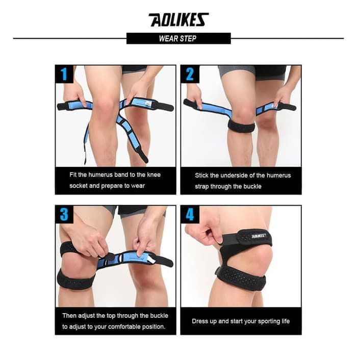 AOLIKES 7928 Knee Support Pad Pelindung Lutut Deker SILICONE