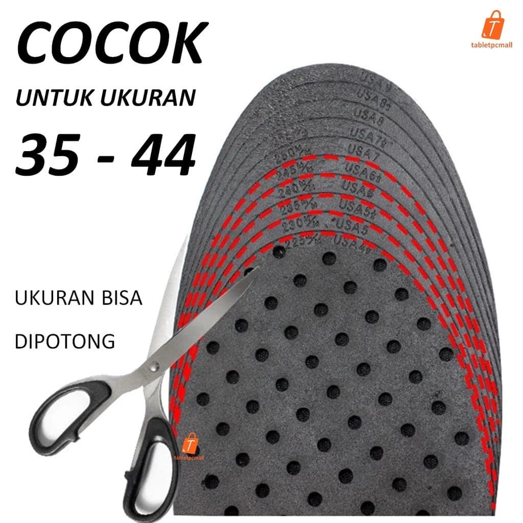 Sol Sepatu - Insole Sepatu - Alas Sepatu - Peninggi Penambah Tinggi Badan - Air Cushion Insole Adjustable Height