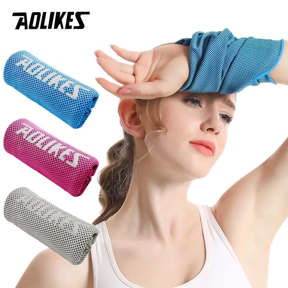 AOLIKES 7933 Handuk Gym Olahraga Pergelangan Lengan Tangan Wristband Penghapus Penyerap Keringat