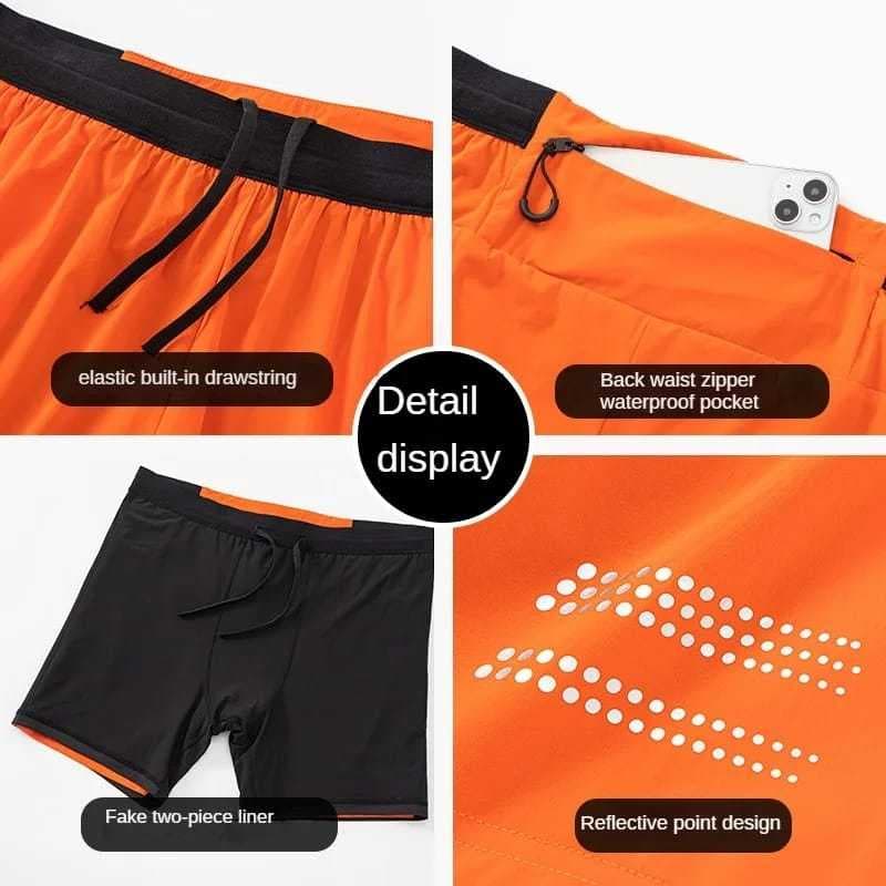 DK33 Celana Pendek Olahraga Lari Pria Gym Training Legging Sport Pria Fitness