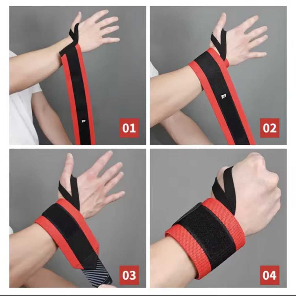 Hand Wrist Wrap Gym Pelindung Pergelangan Tangan - Wrist Band Support Lifting Fitness Angkat Beban AOLIKES 1530