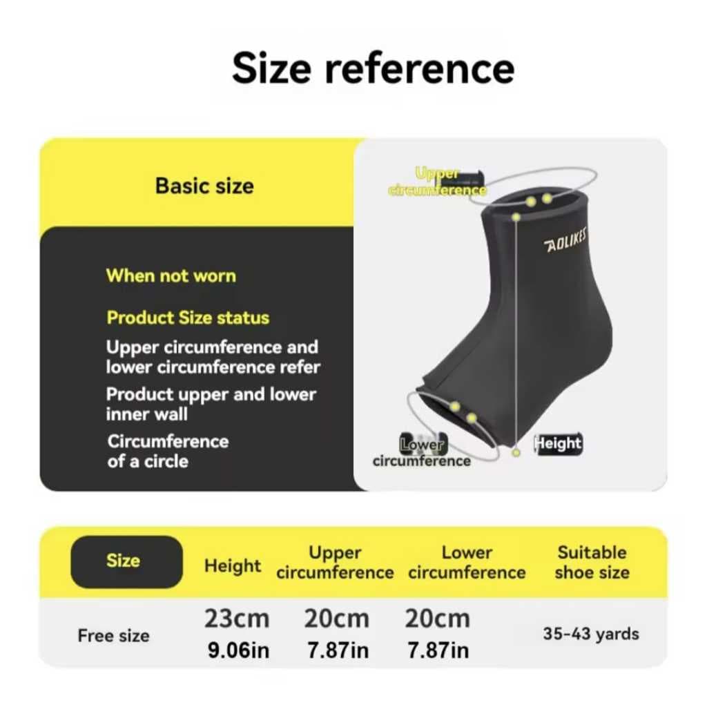 Ankle Support Guard Gel Ice Pack Hot Kompres - Pelindung Pergelangan Kaki Ankle Cedera Otot Keseleo Terkilir AOLIKES 3703