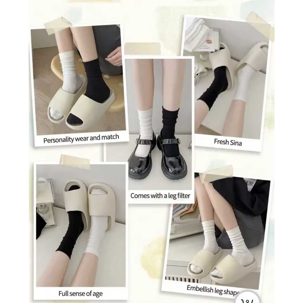 KK15 Kaos Kaki Wanita Pendek Womes Socks - Kaos Kaki Putih Wanita