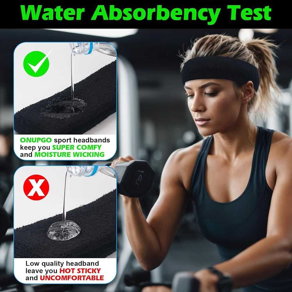 Headband Hairband Sport Running Head Band Pria Wanita Tenis AOLIKES 2106 Pengikat Kepala Bandana