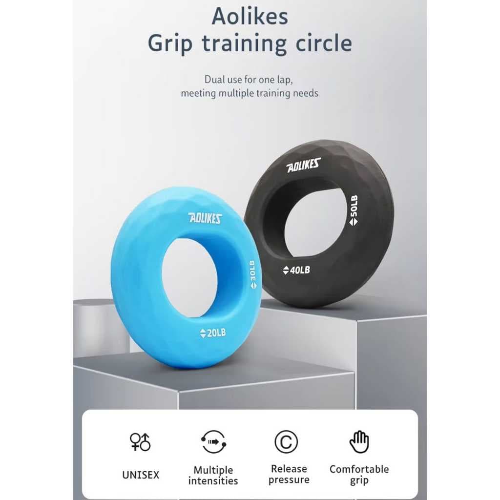 AOLIKES 3502 Silicone Silikon Grip Handgrip Alat Bantu Latihan Otot Tangan Lengan Arm Fitness Hand Grip