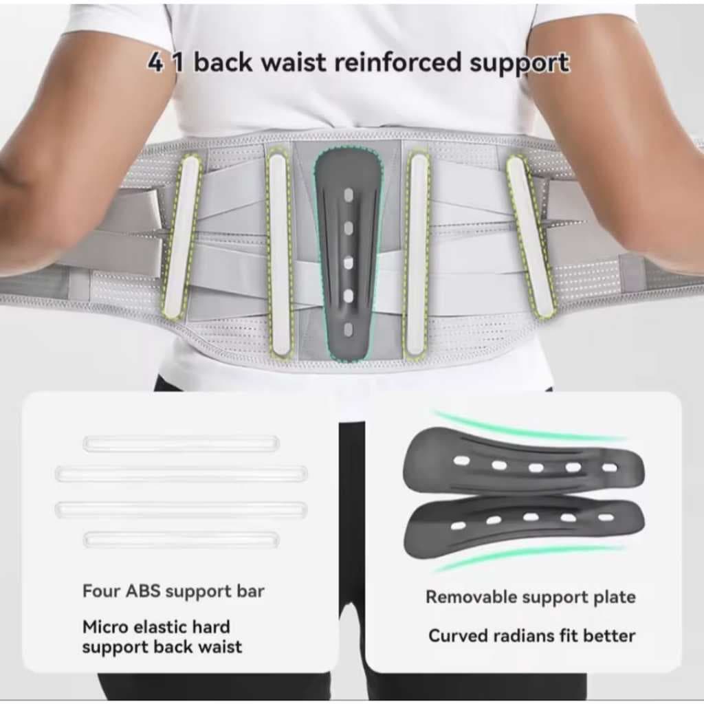 AOLIKES 7895 Penyangga Pinggang Lumbar Waist Back Support Belt Back Pain Gym Fitness Belt