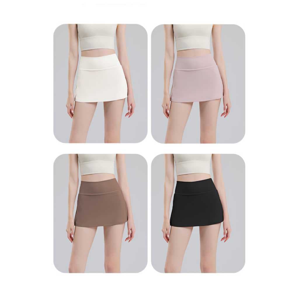 LQ73 Celana Rok Senam Wanita Training Sport Pendek Aerobik Gym Yoga - Celana Tenis Olahraga Wanita
