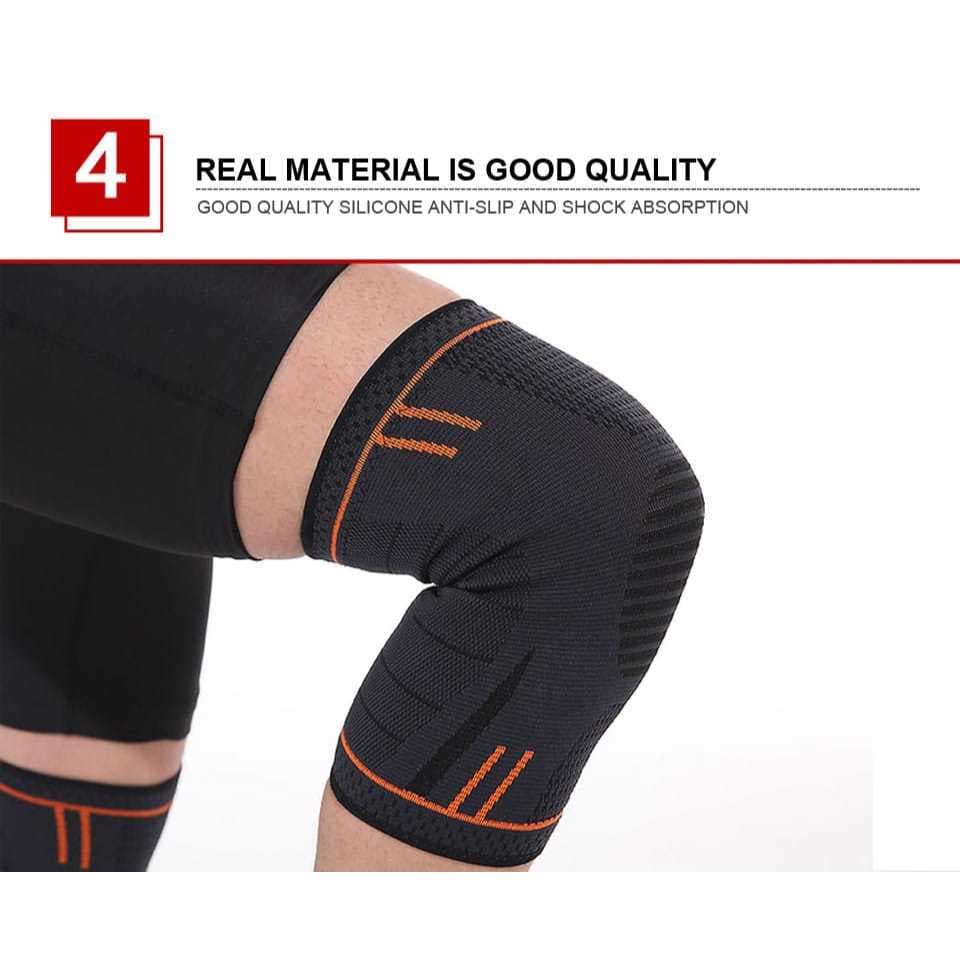 AOLIKES 7723 Knee Support Knee Pad Pelindung Lutut Decker Deker Lutut Cedera Gym Tenis Lari Padel