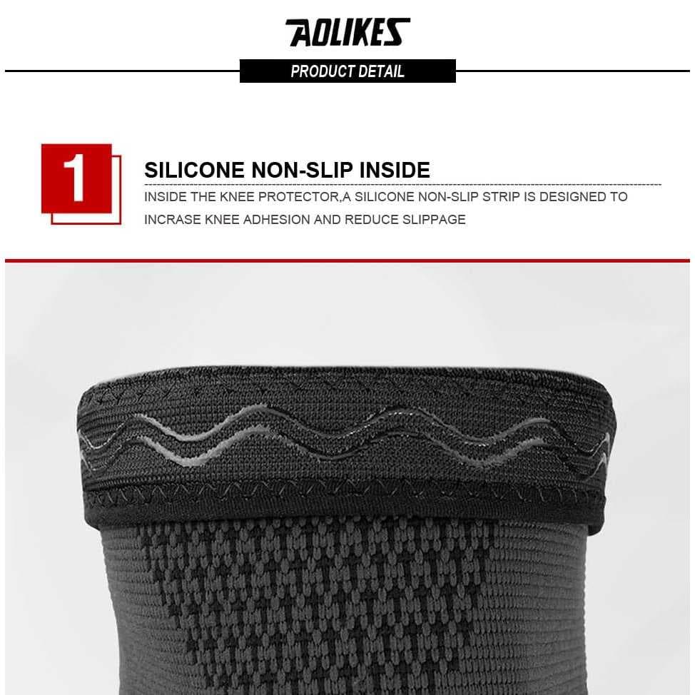AOLIKES 7723 Knee Support Knee Pad Pelindung Lutut Decker Deker Lutut Cedera Gym Tenis Lari Padel