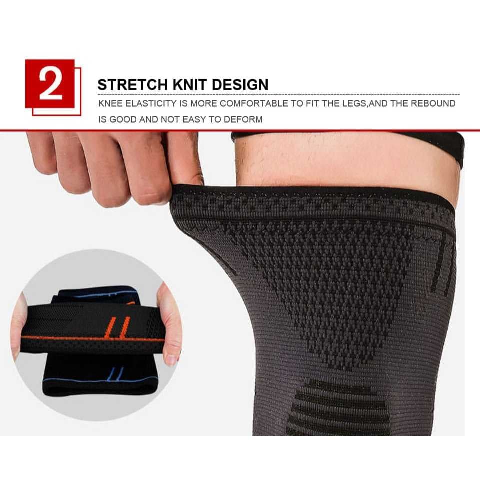 AOLIKES 7723 Knee Support Knee Pad Pelindung Lutut Decker Deker Lutut Cedera Gym Tenis Lari Padel