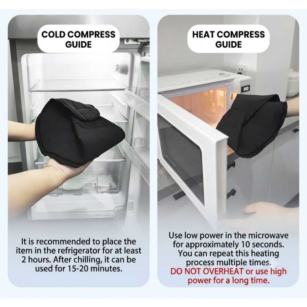 AOLIKES 3712 Penyangga Leher Neck Brace Support Gel Pad Gel Ice Pack Hot Kompres Cedera Otot Keseleo Terkilir