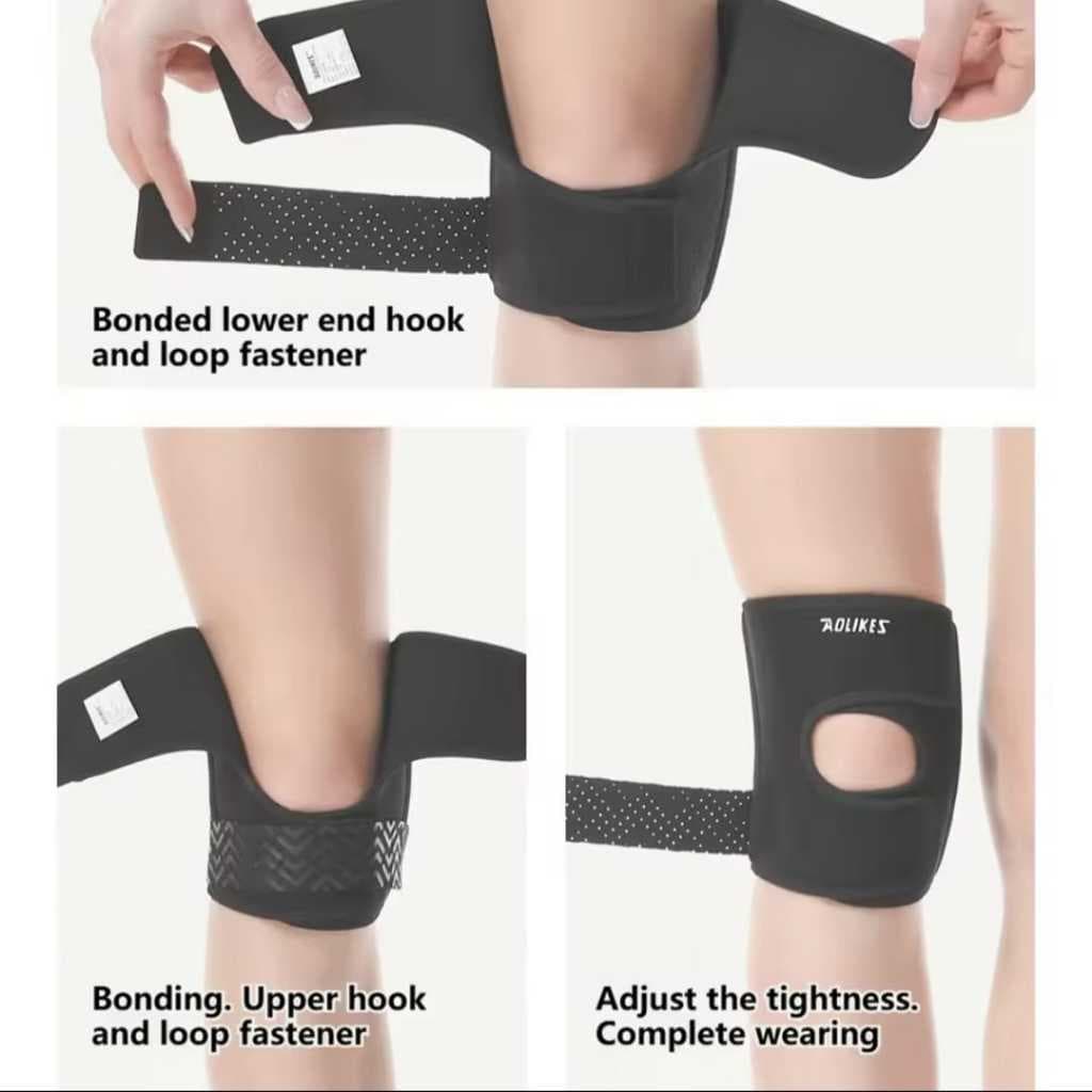 AOLIKES 7602 Knee Support Knee Pad Pelindung Lutut Decker Deker Lutut Cedera Gym Tenis Lari Padel