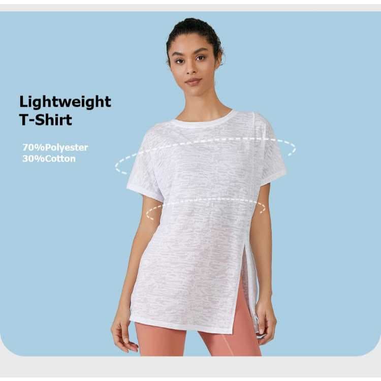 LQ62 Baju Kaos Sport Wanita Gym Fitness Yoga Senam Jogging Lari Running Tenis Padel Golf - Kaos Sport Oversize Wanita