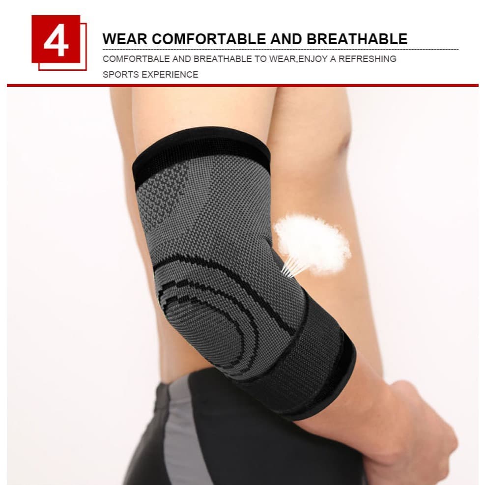 AOLIKES 7548 Elbow Support Elbow Pad Protector Pelindung Siku Fitness Yoga Running Gym