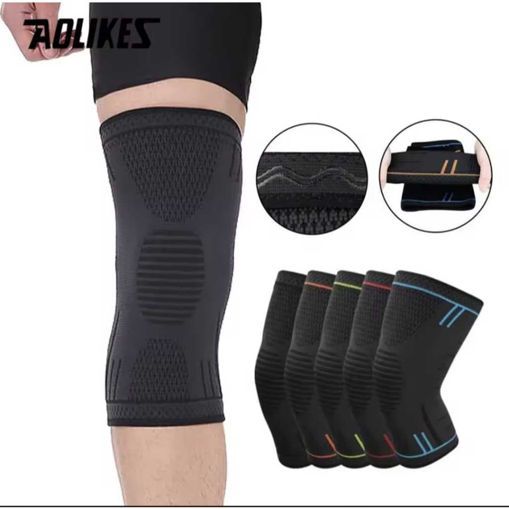AOLIKES 7723 Knee Support Knee Pad Pelindung Lutut Decker Deker Lutut Cedera Gym Tenis Lari Padel