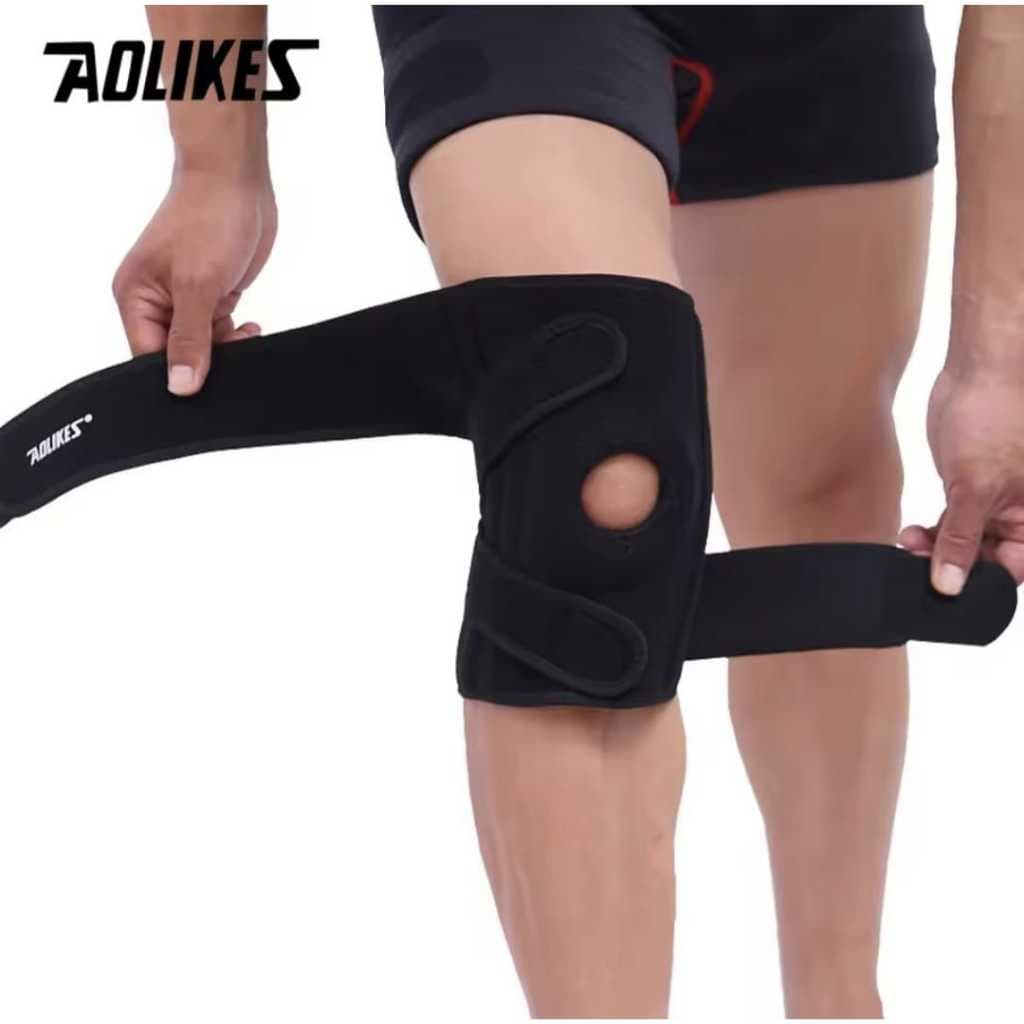 AOLIKES 7913 Knee Support Knee Pad Pelindung Lutut Decker Deker Lutut Cedera Gym Tenis Lari Padel