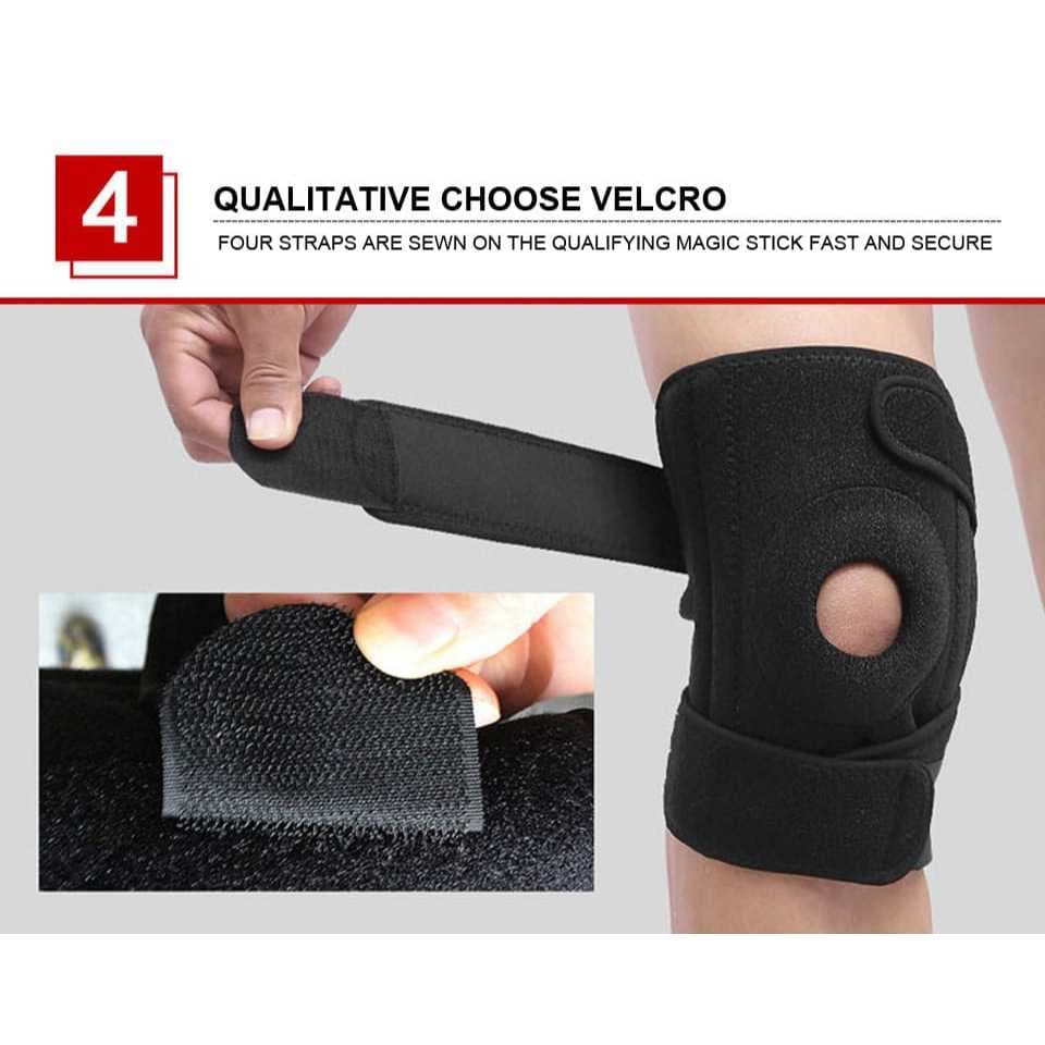 AOLIKES 7913 Knee Support Knee Pad Pelindung Lutut Decker Deker Lutut Cedera Gym Tenis Lari Padel