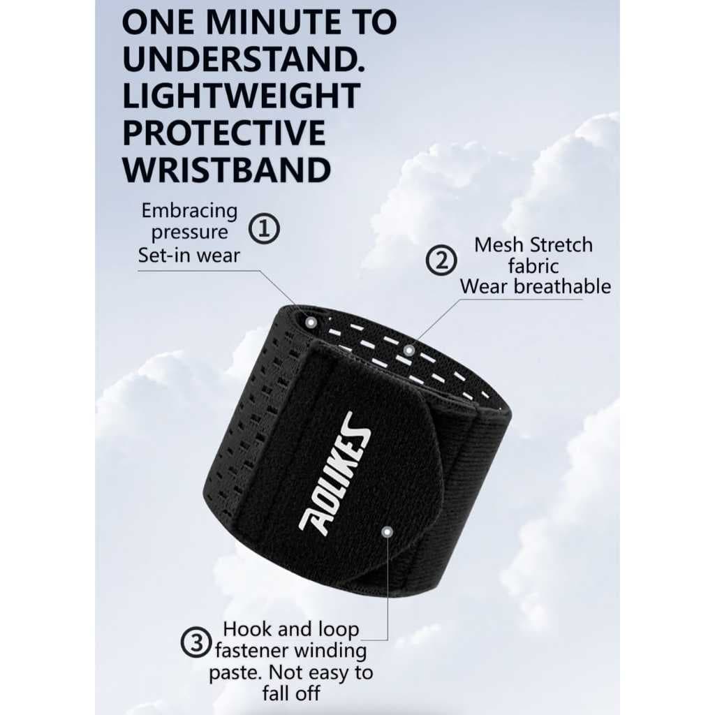 AOLIKES 1543 Wrist Band Hand Wrap Pelindung Pergelangan Lengan Tangan Anti Keseleo Handwrist