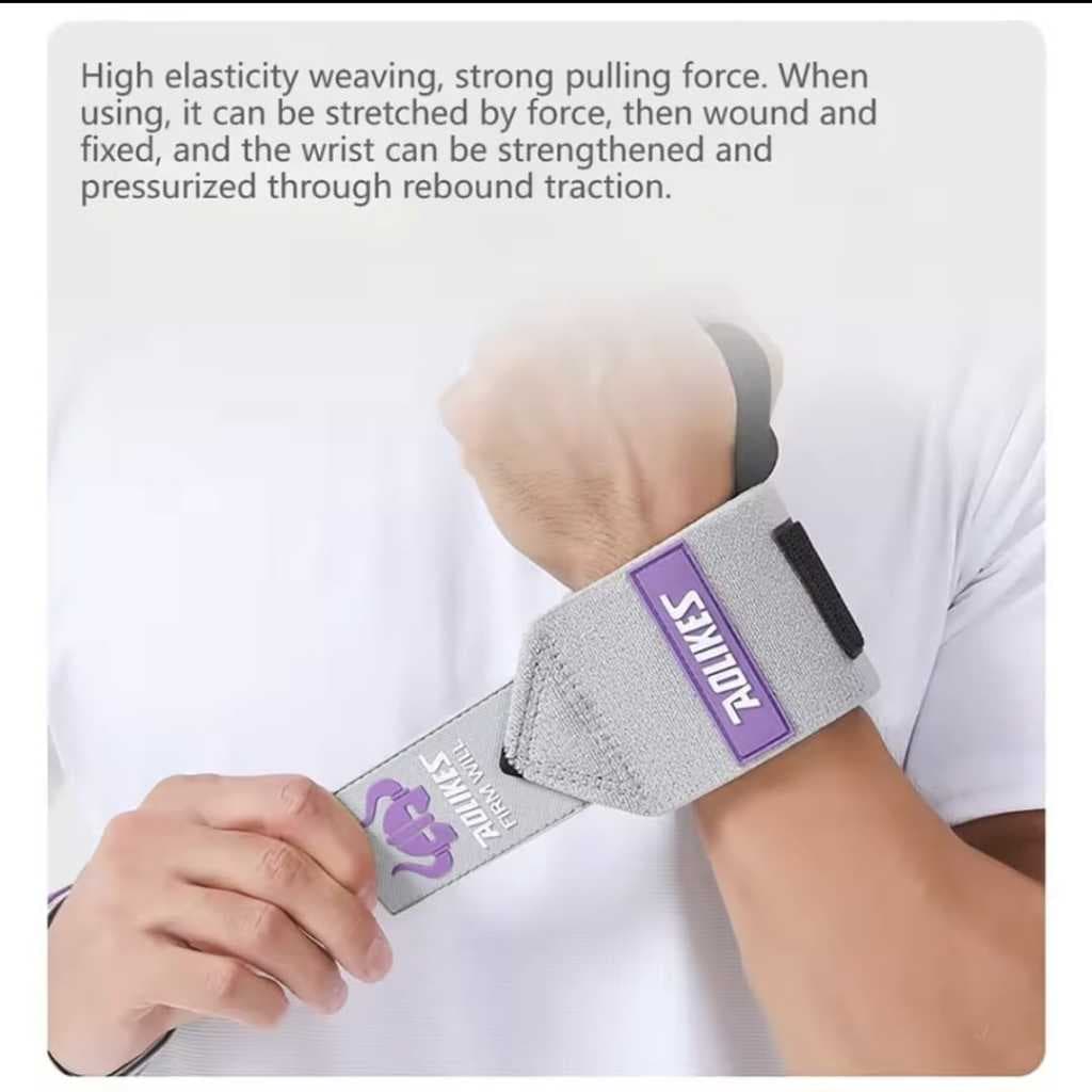 AOLIKES 1532 Wrist Wrap Band Support Pelindung Pergelangan Tangan Gym Fitness Weight Lifting Strap Anti Cedera