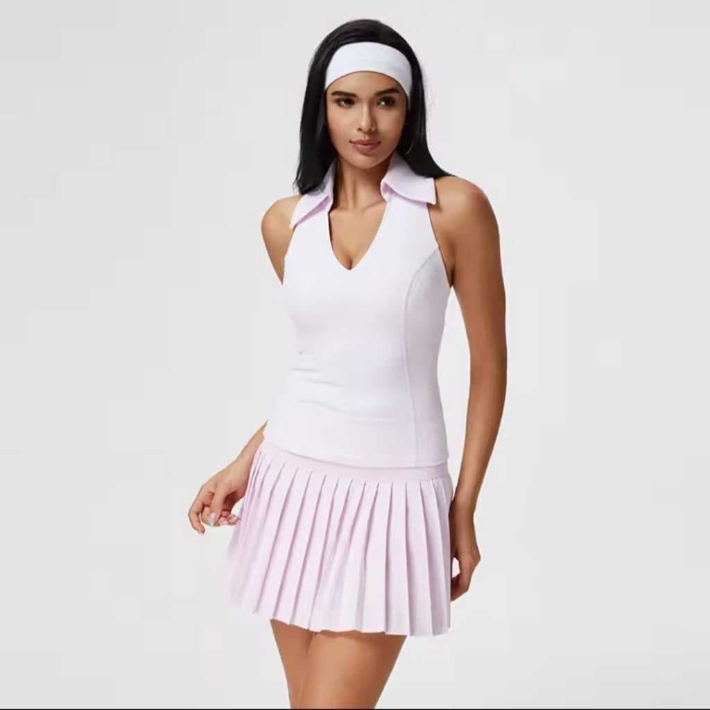 SET Baju Sport Rok Celana Wanita - Outfit Tenis Padel Golf Badminton Setelan Olahraga Wanita SET03