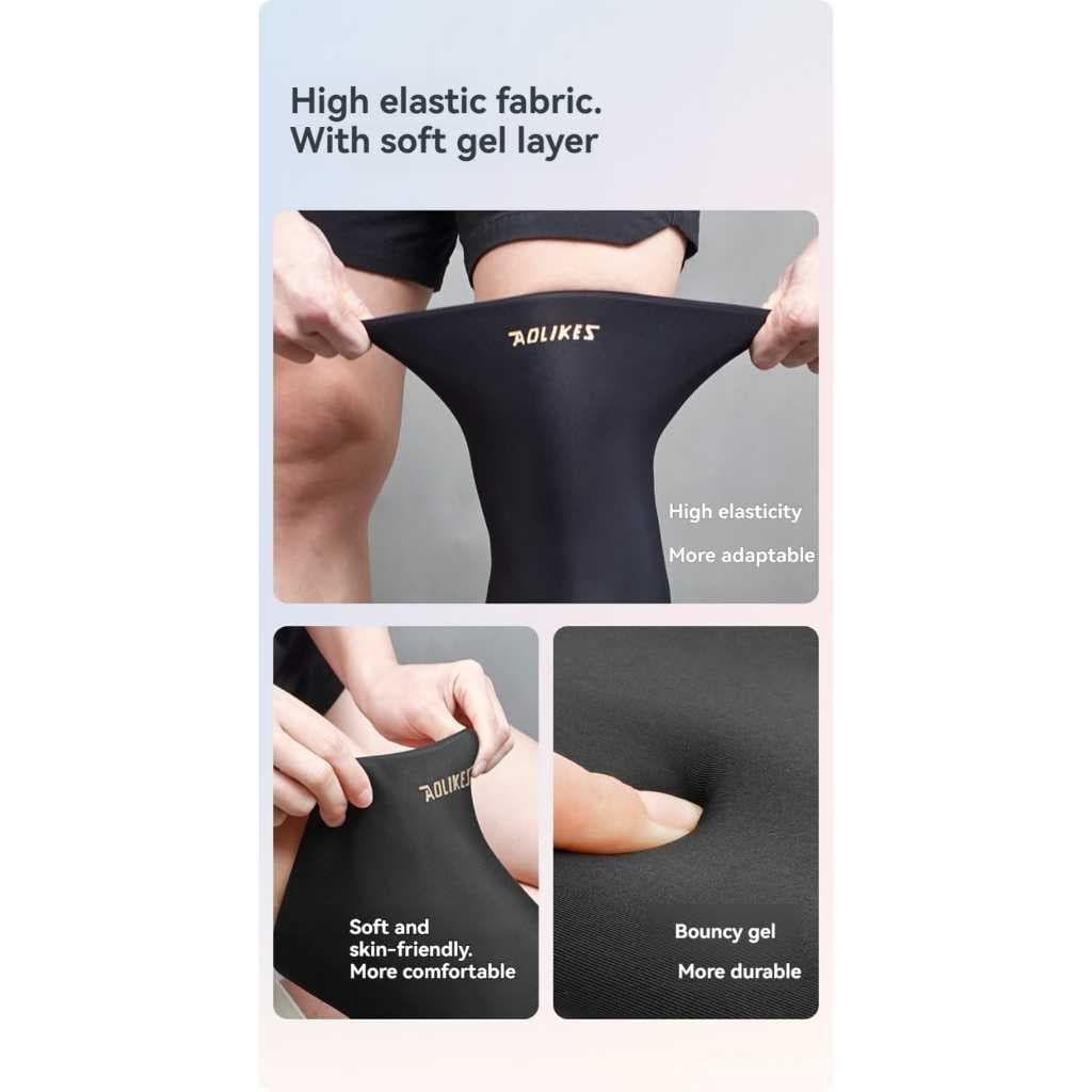 AOLIKES 3706 Knee Support Pelindung Lutut Gel Pad Gel Ice Pack Hot Kompres Cedera Otot Keseleo Terkilir