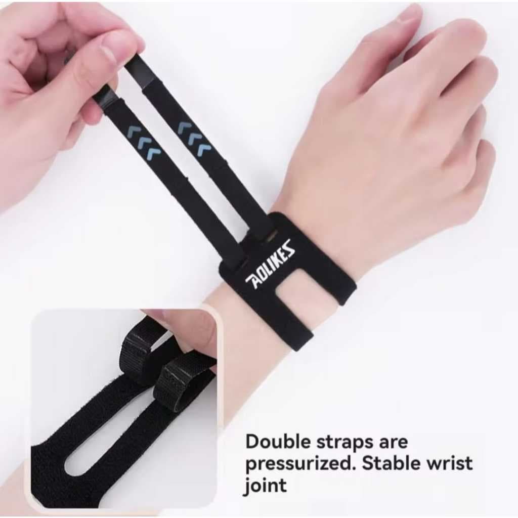 AOLIKES 1531 Wrist Band Wrap Support Pelindung Pergelangan Tangan Tenis Gym Fitness Anti Cidera