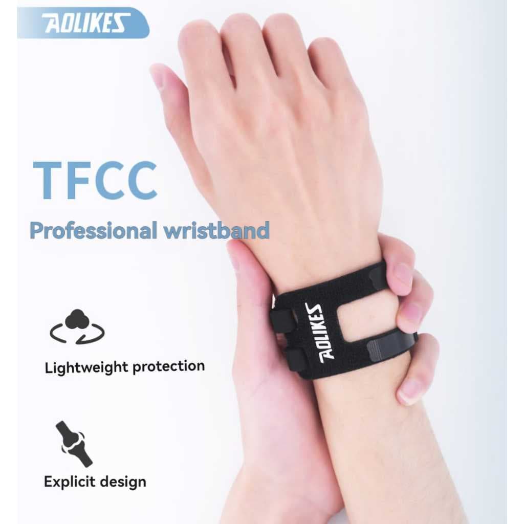 AOLIKES 1531 Wrist Band Wrap Support Pelindung Pergelangan Tangan Tenis Gym Fitness Anti Cidera