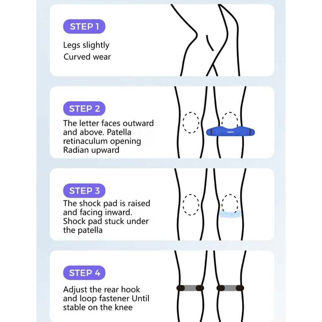 AOLIKES 7922 Deker Pelindung Lutut Patella Knee Strap Support Silicone Pad - Penyangga Lutut Olahraga Lari Basket Gym Voli Anti Cedera