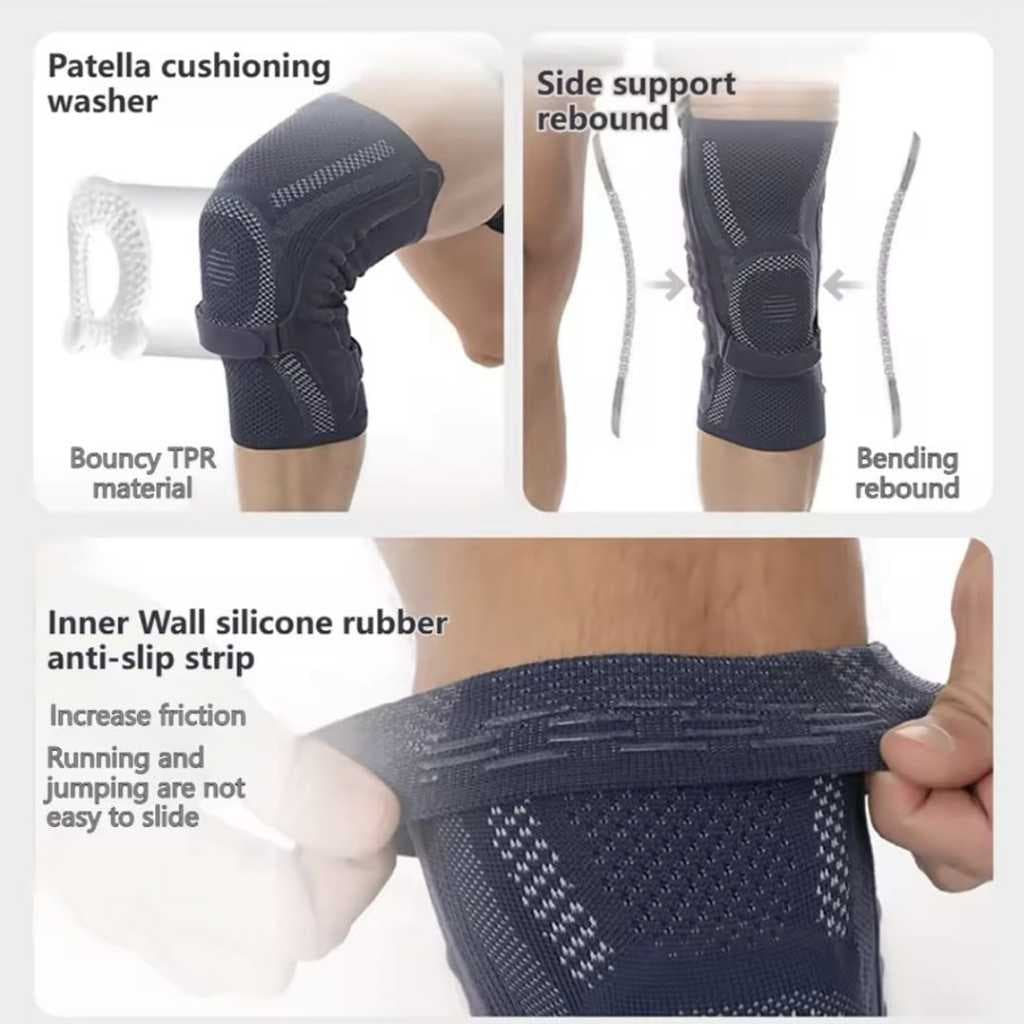 AOLIKES 8603 Deker Pelindung Lutut Knee Support Pad Penyangga Lutut Lari Gym Fitnes Padel Tenis