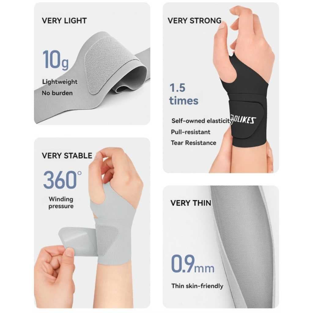 AOLIKES 7935 Hand Wrap Wrist Band Pelindung Lengan Pergelangan Tangan Wrist Support Strap Wristband