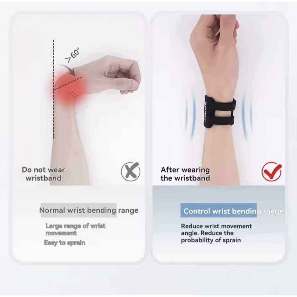 AOLIKES 1531 Wrist Band Wrap Support Pelindung Pergelangan Tangan Tenis Gym Fitness Anti Cidera
