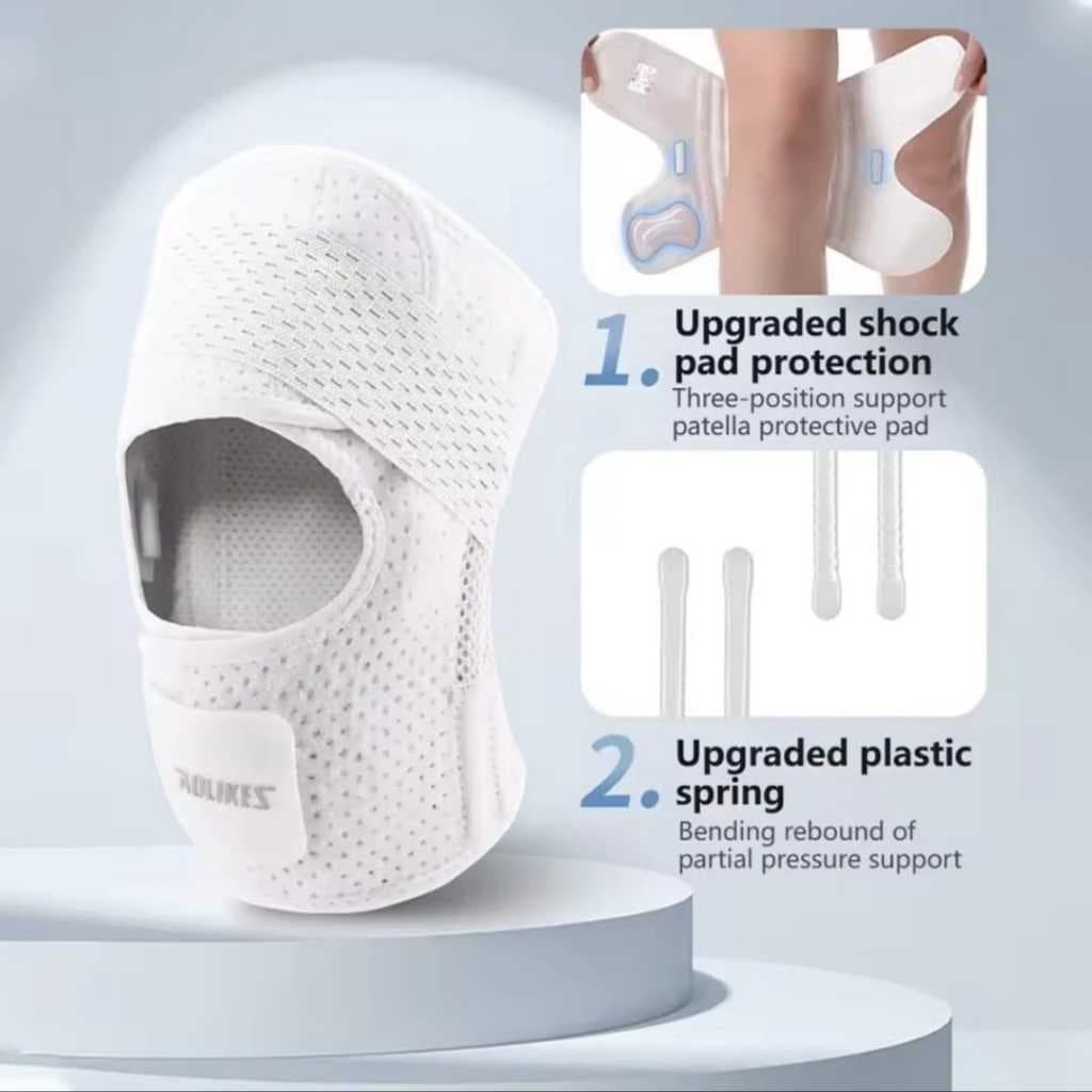 AOLIKES 7600 AOLIKES Deker Pelindung Lutut Olahraga Knee Support Pad - Penyangga Lutut Gym Lari Basket Tenis Padel Anti Cedera