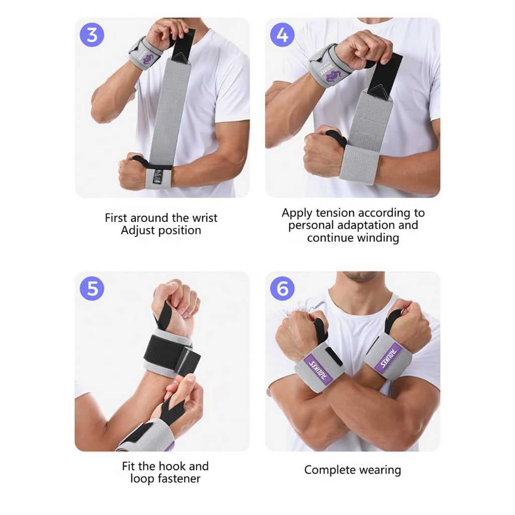 AOLIKES 1532 Wrist Wrap Band Support Pelindung Pergelangan Tangan Gym Fitness Weight Lifting Strap Anti Cedera