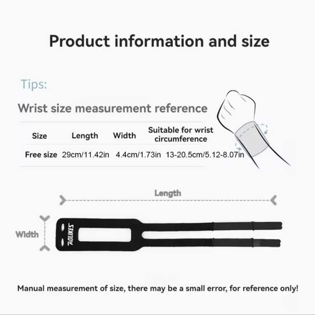 AOLIKES 1531 Wrist Band Wrap Support Pelindung Pergelangan Tangan Tenis Gym Fitness Anti Cidera