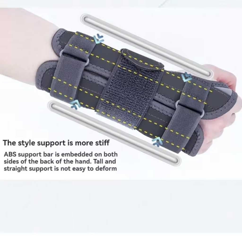 AOLIKES 1684 Wrist Splint Brace Support Splint Carpal Tunnel CTS - Deker Penyangga Pergelangan Tangan Aluminium Support Nyeri Sendi & Keseleo
