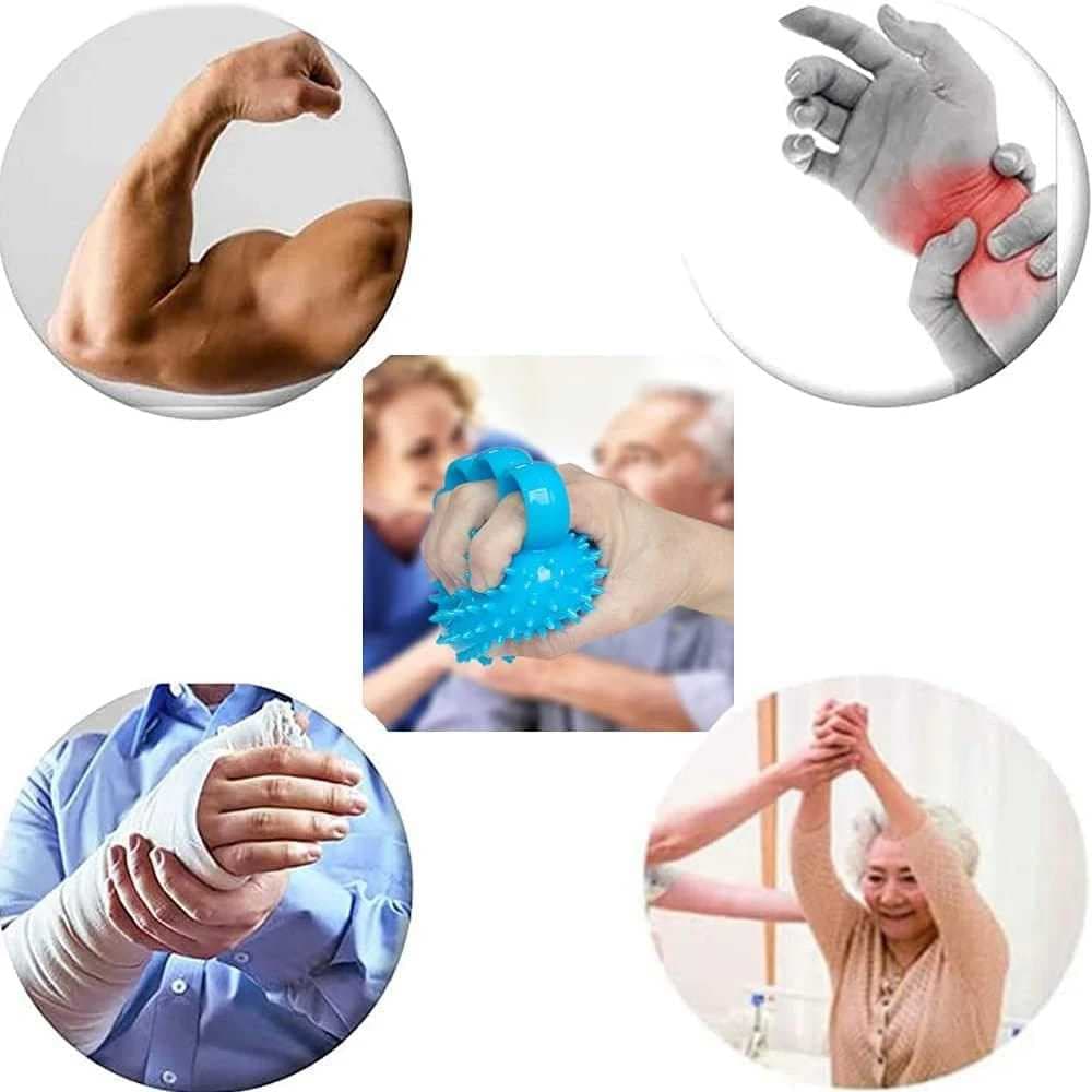 Bola Terapi Tangan Berduri Kesehatan Bola Pijat - Alat Pijat Terapi Stroke Tangan Bola Anti Stress Grip Ball