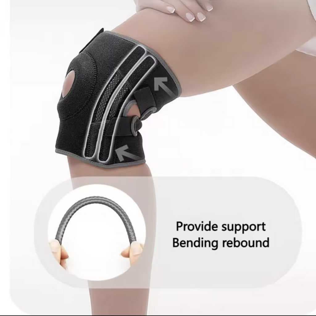 AOLIKES 7613 Knee Support Knee Pad Pelindung Lutut Decker Deker Lutut Cedera Gym Tenis Lari Padel
