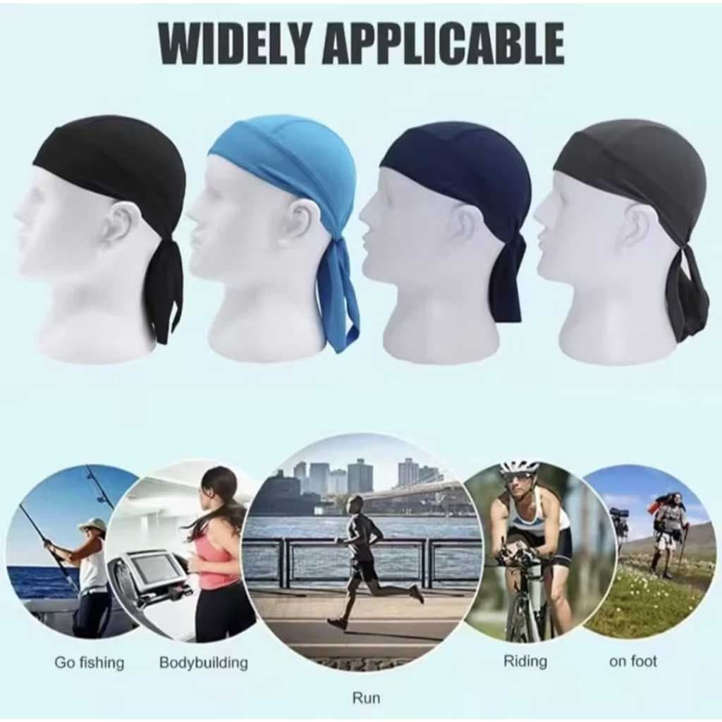 TJ-1 Ikat Kepala Penutup Kepala Headband - Bandana Bando Syal Kepala Masker Motor