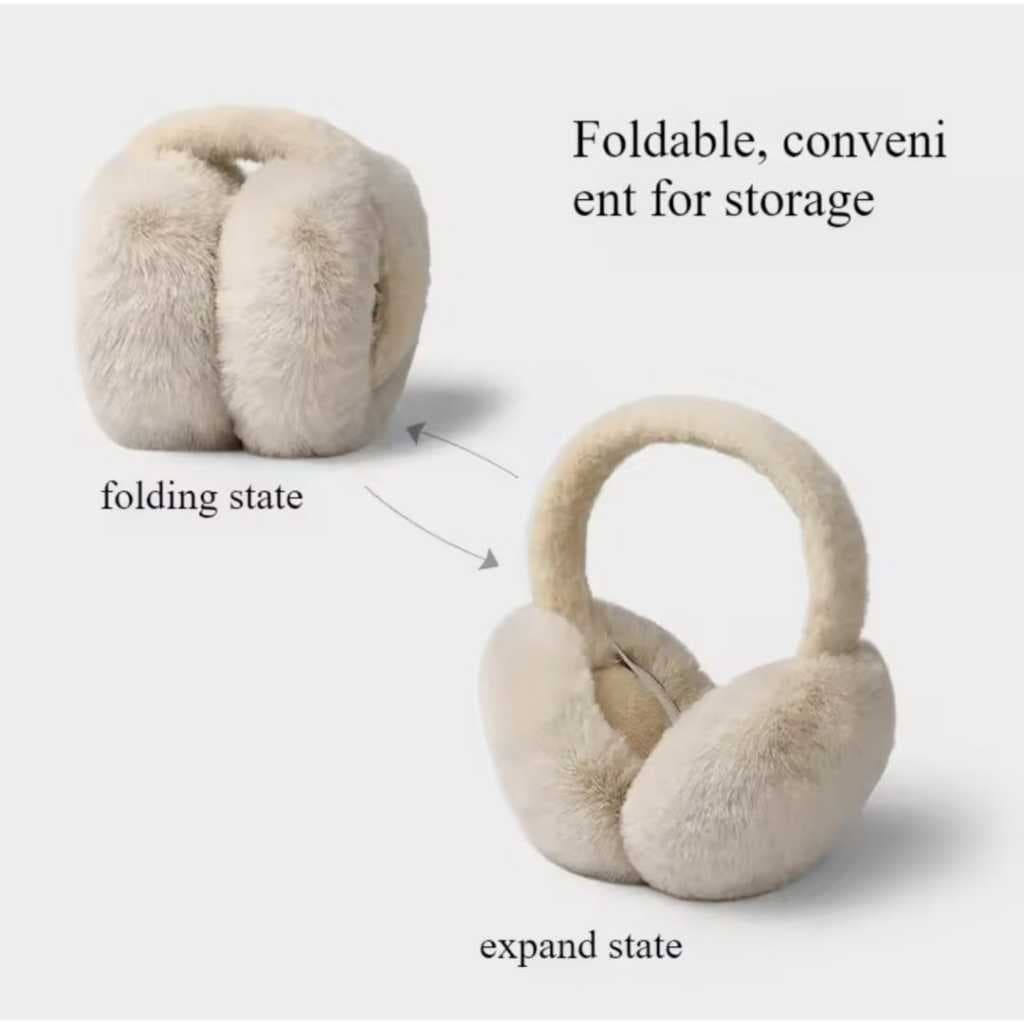 Earmuff Penutup Penghangat Telinga Kuping Bulu Musim Dingin Ear Cover Anti Bising
