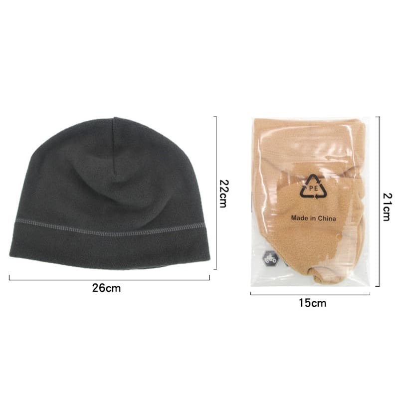 XC Penutup Kepala Topi Kupluk Pria Musim Dingin Beanie Hat Polar Fleece Tebal Hangat